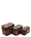 Leopard Printed 3-in-1 Cosmetic Case/Purse