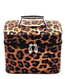 Leopard Printed Faux Leather Vanity Bag